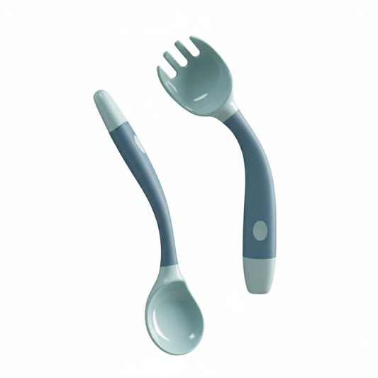 Couverts d’apprentissage en silicone 360°