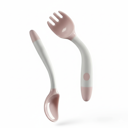 Couverts d’apprentissage en silicone 360°